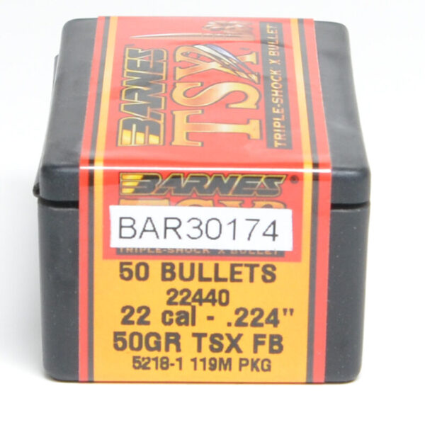Barnes .224 / 22 50 Grain Triple Shock X Bullet (50) Bar22440