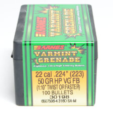 Barnes .224 / 22 50 Grain Varmint Grenade (100)
