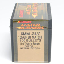 Barnes .243 / 6mm 105 Grain Boat Tail Bullet Match (100)