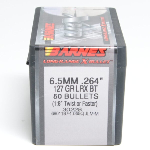 Barnes .264 / 6.5mm 127 Grain Long Range X Bullet Boat Tail Bullet (50)