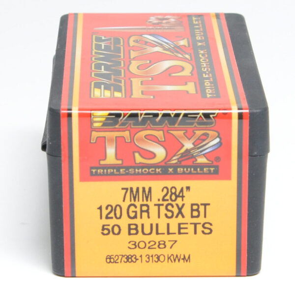 Barnes .284 / 7mm 120 Grain Triple-Shock X Boat Tail Bullet (50)