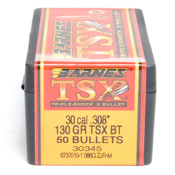 Barnes .308 / 30 130 Grain Triple-Shock X Boat Tail Bullet (50)