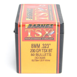 Barnes .323 / 8mm 200 Grain Triple-Shock X Boat Tail Bullet (50)