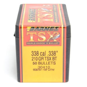 Barnes .338 / 338 210 Grain Triple-Shock X Boat Tail Bullet (50)
