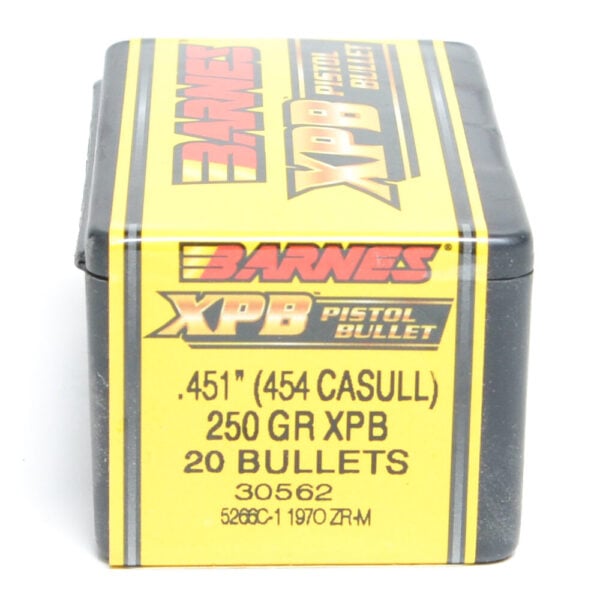 Barnes .451 / 45 250 Grain X Pistol Bullet (20)