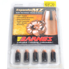 Barnes 50 Cal .451 Dia 300 Grain Muzzleloader Expander Muzzleloader Flat Base Bullet (15)