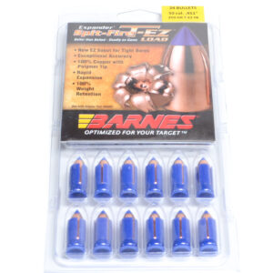 Barnes 50 Cal .451 Dia 250 Grain Muzzleloader T-Ez Flat Base Bullet (24)