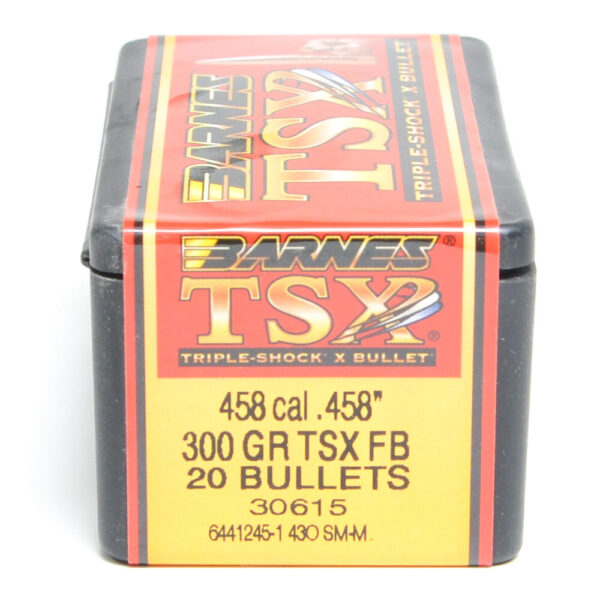 Barnes .458 / 458 Cal 300 Grain Triple-Shock X Flat Base Bullet (20)