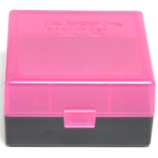 Berrys Ammo Box 222/223 Snap Hinged 100 #005 Pink/Black 50/Cs