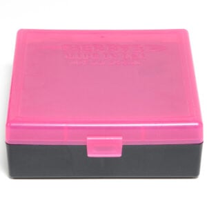 Berrys Ammo Box 44 Spl/Mag Snap Hinged 100 Pink/Black 50/Cs