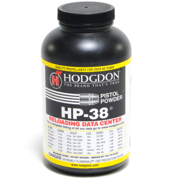 Hodgdon Hp38 1 Pound of Smokeless Powder