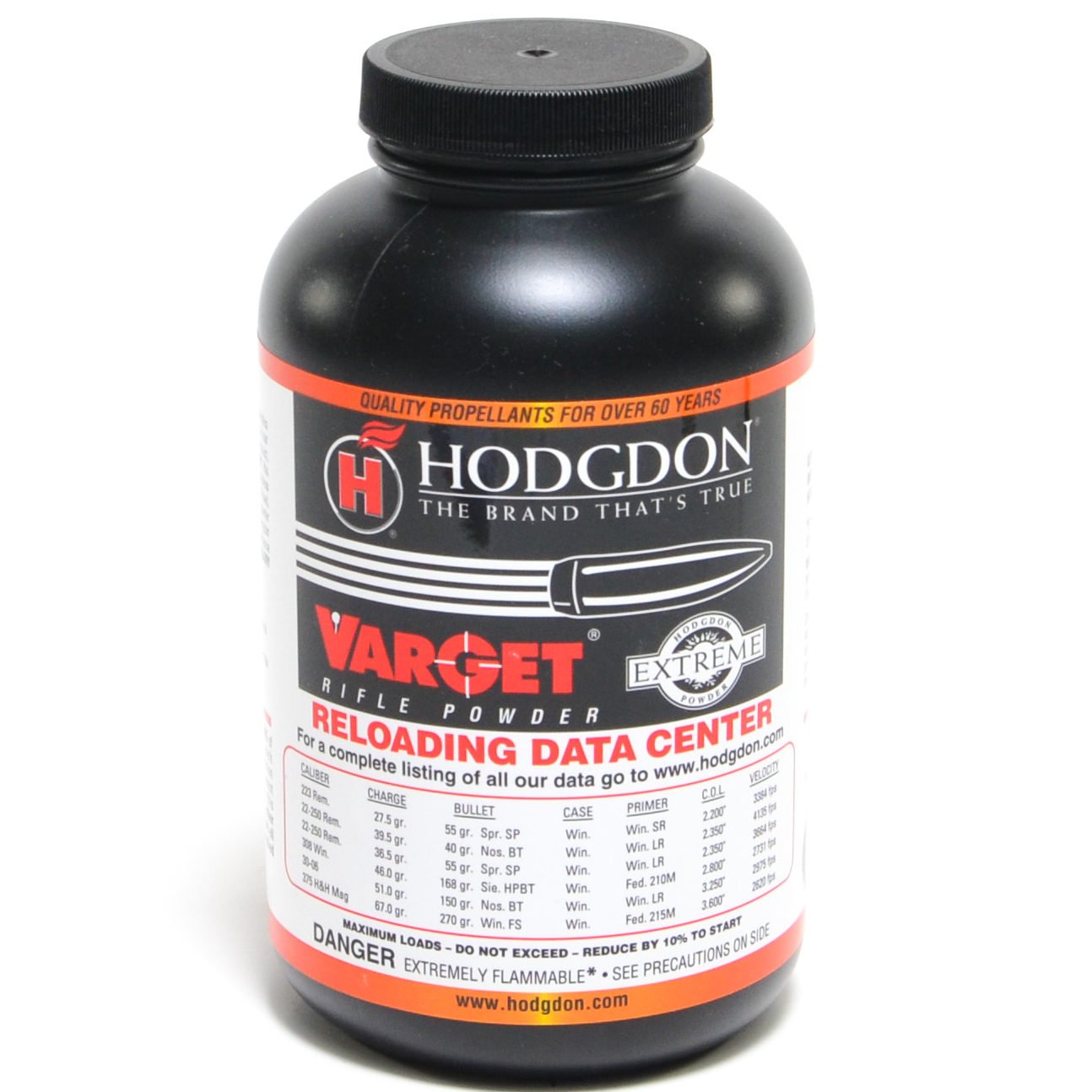 Hodgdon Varget Smokeless Rifle Powder | Powder Valley