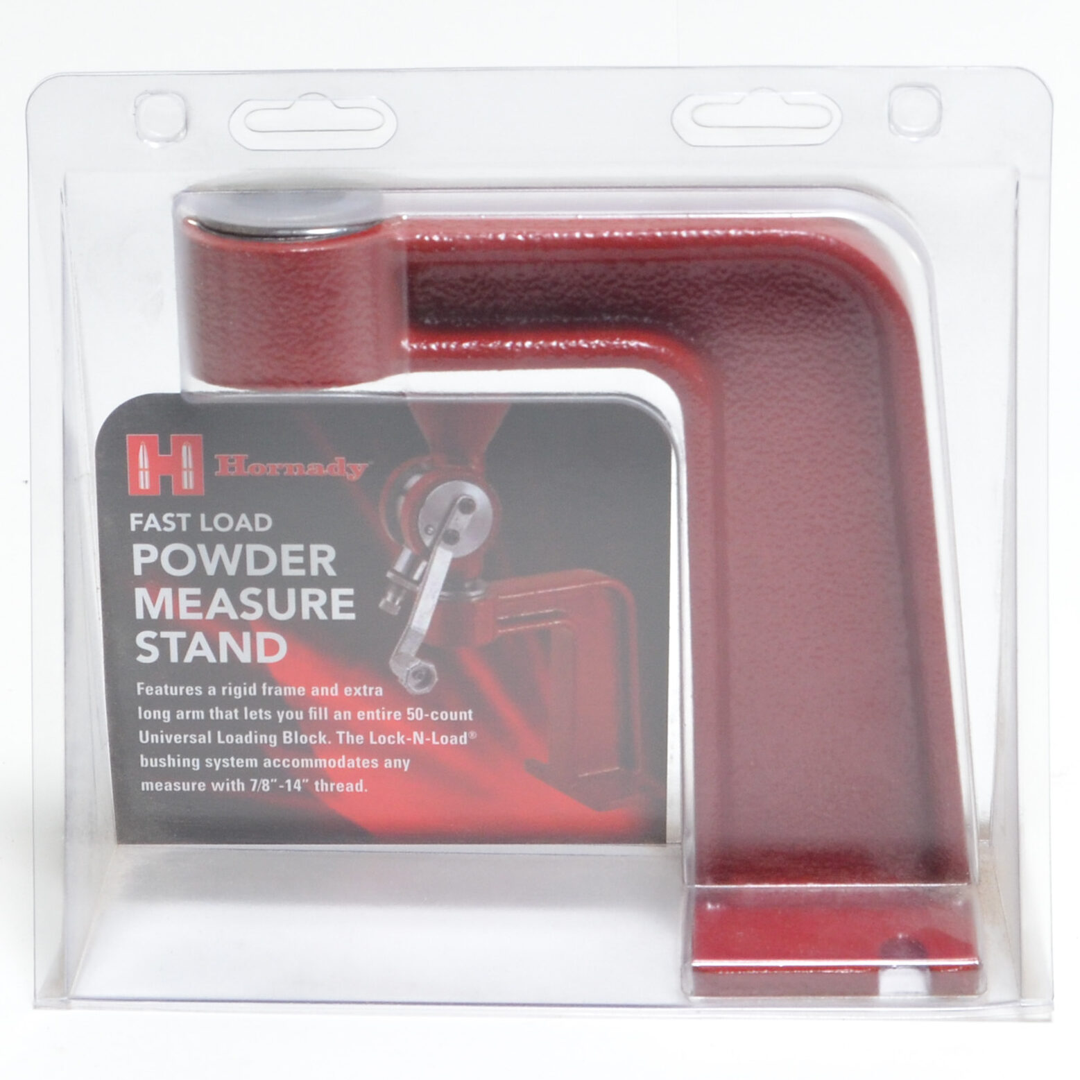 Fast Powder Measure Stand Lock N Load Incredibly Strong Extra Long Arm Red 