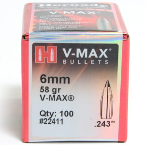 Hornady .243 / 6mm 58 Grain V-Max (100)