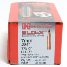 Hornady .284 / 7mm 175 Grain ELD-X (Extremely Low Drag Hunting) (100)