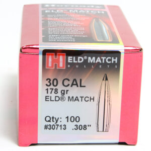 Hornady .308 / 30 178 Grain ELD-M (Extremely Low Drag Match) (100)