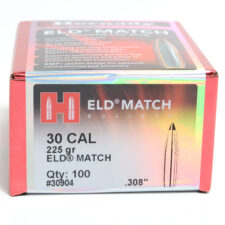 Hornady .308 / 30 225 Grain ELD-M (Extremely Low Drag Match) (100)