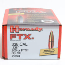 Hornady .338 / 338 200 Grain FTX (Flex Tip) 338 Mar X (100)