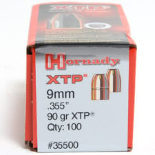Hornady .355 / 9mm 90 Grain Hollow Point/XTP (eXtreme Terminal Performance) (100)