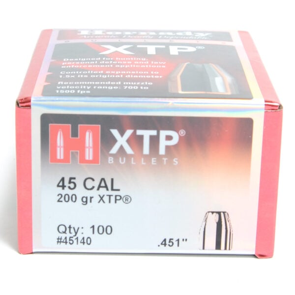 Hornady .451 / 45 200 Grain XTP Hollow Point (eXtreme Terminal Performance) (100)