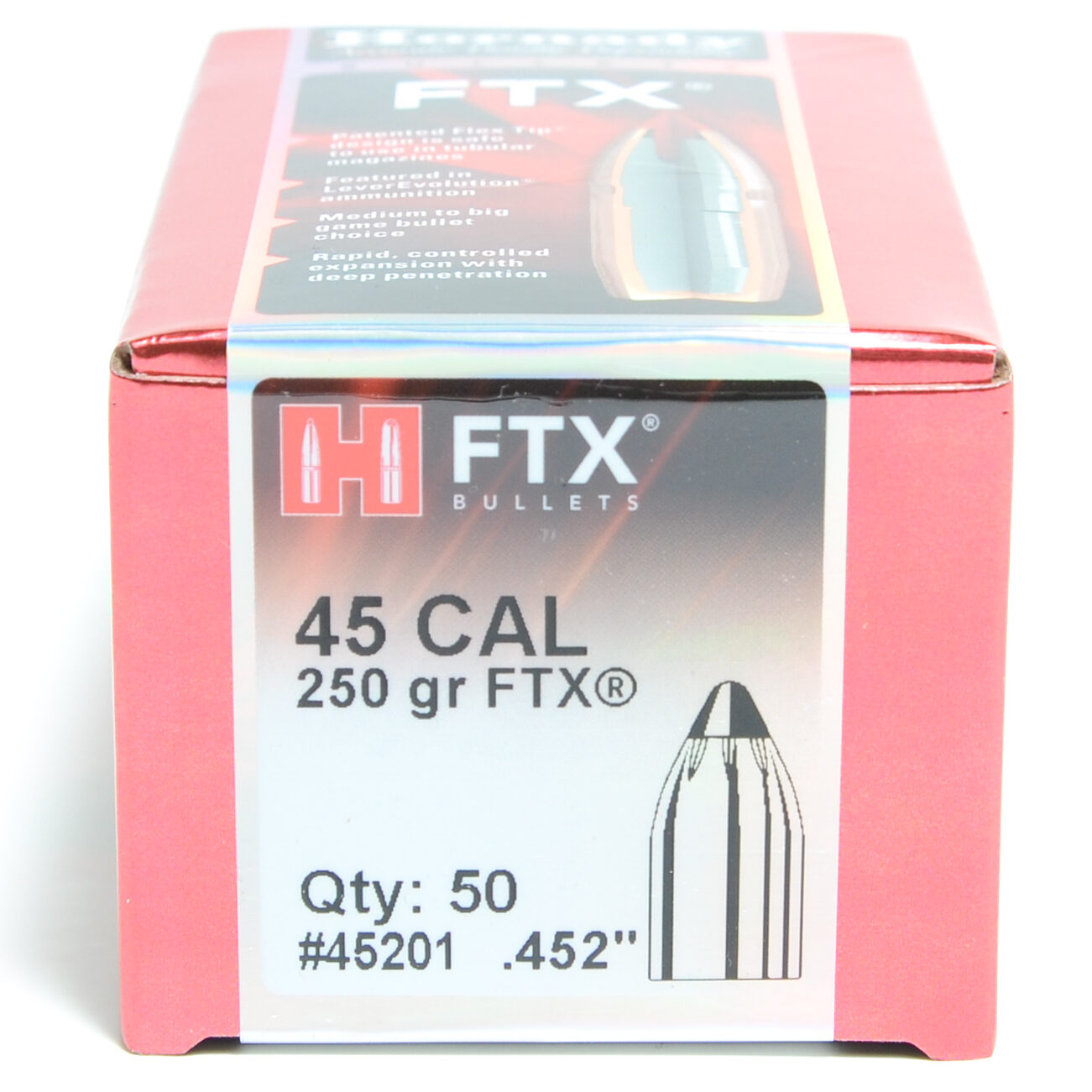 Hornady .452 / 45 250 Grain FTX (Flex Tip) (50 ct.) - Powder Valley
