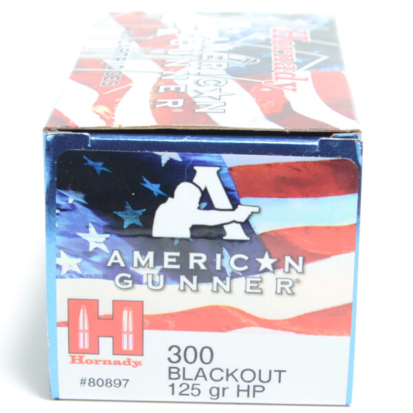 Hornady Ammo 300 Blackout 125 Grain Hollow Point American Gunner (20)