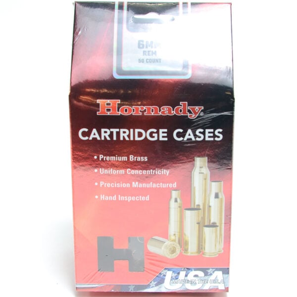 Hornady Brass Unprimed 6mm Rem (50) 5/Cs