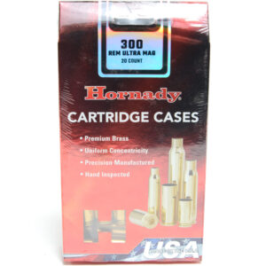 Hornady Brass Unprimed 300 Rem Ultra Mag (20) 5/Cs