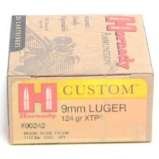 Hornady Ammo 9mm Luger 124 Grain XTP (eXtreme Terminal Performance) (25)