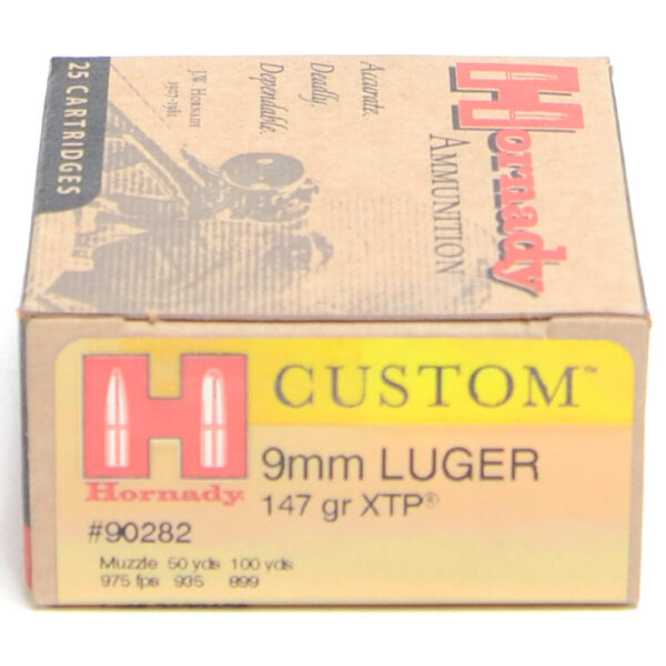Hornady Ammo 9mm Luger 147 Grain XTP (eXtreme Terminal Performance) (25)