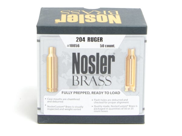 Nosler Unprimed Brass 204 Ruger (50)