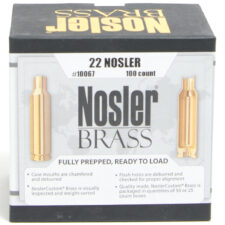 Nosler Unprimed Brass 22 Nosler (100)