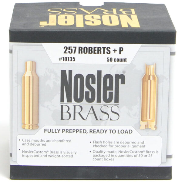 Nosler Unprimed Brass 257 Roberts +P (50)