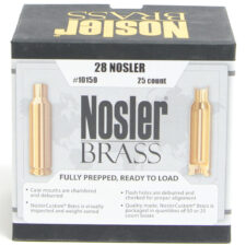 Nosler Unprimed Brass 28 Nosler (25) 16/Cs