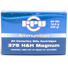 Prvi 375 H&H 300 Grain Soft Point Round Nose Ammunition (10 Rounds)