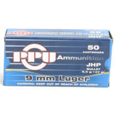 Prvi 9mm Luger 147 Grain Jacketed Hollow Point Ammunition (50 Rounds)