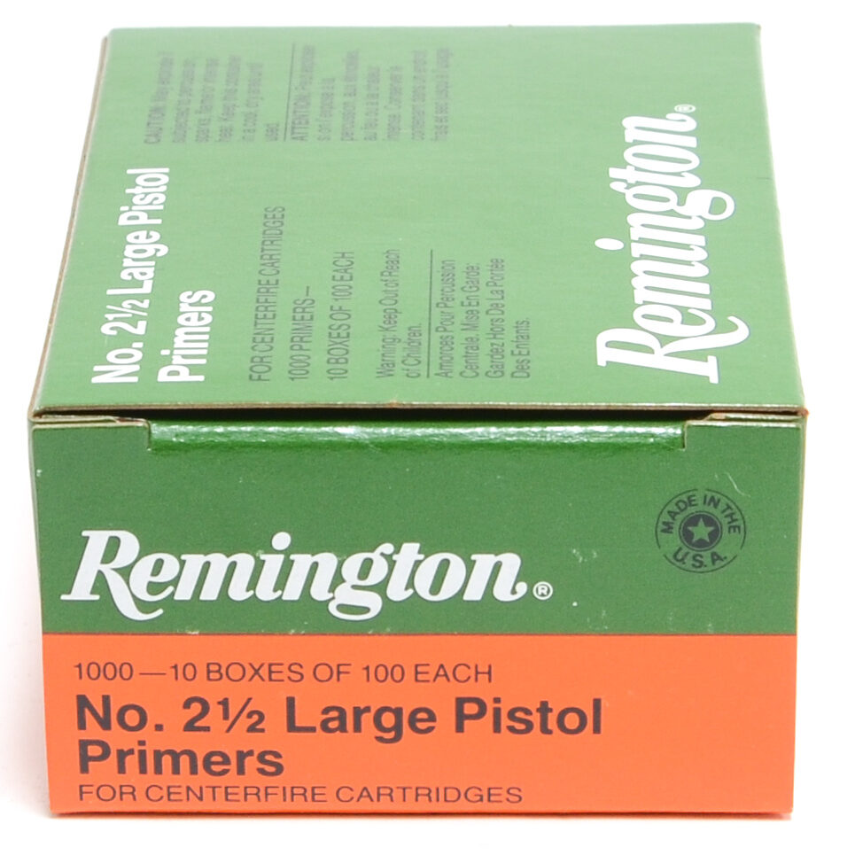 Remington 2 1/2 Large Pistol Primers (1000) - Powder Valley