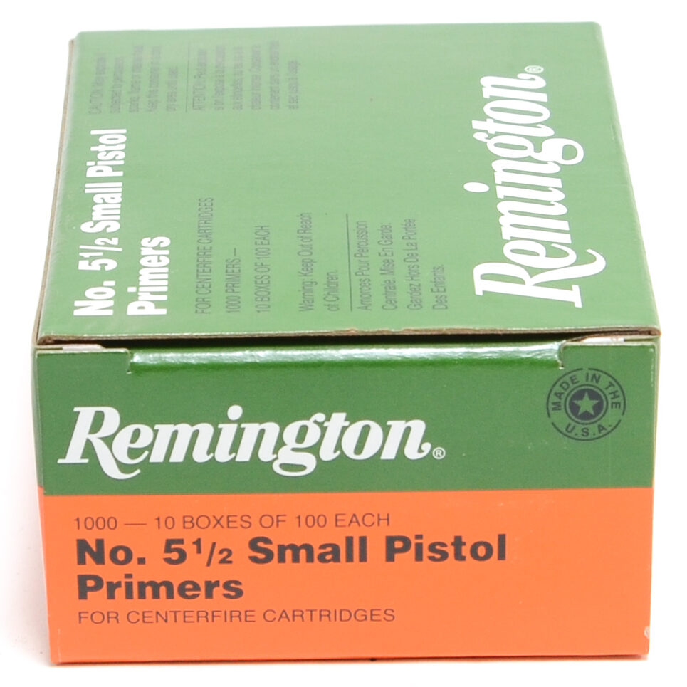 Remington 5 1/2 Small Pistol Magnum Primers (1000) - Powder Valley