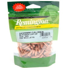 Remington .243 / 6Mm 80 Gr Plated Lead Hollow Point  (100)