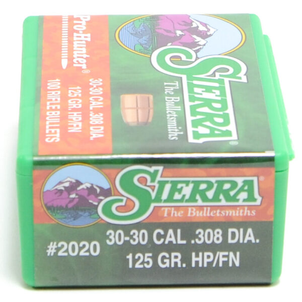 Sierra .308 / 30-30 125 Grain Hollow Point/Flat Nose Pro-Hunter (100)