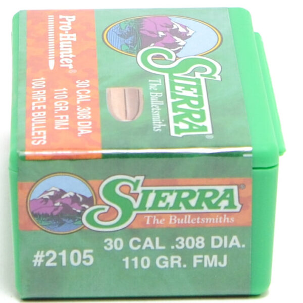 Sierra .308 / 30 110 Grain Full Metal Jacket Pro-Hunter (100)