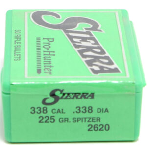 Sierra .338 / 338 225 Grain Spitzer Pro-Hunter (50)