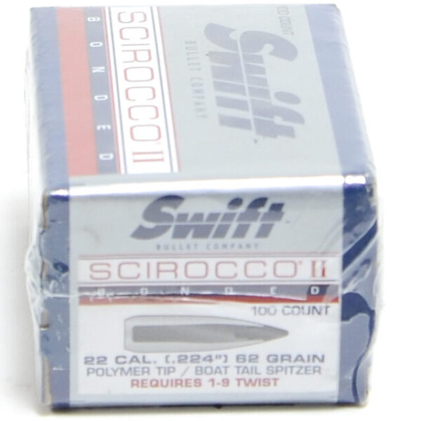 Swift Scirocco .224 / 22 62 Grain Boat Tails (100)