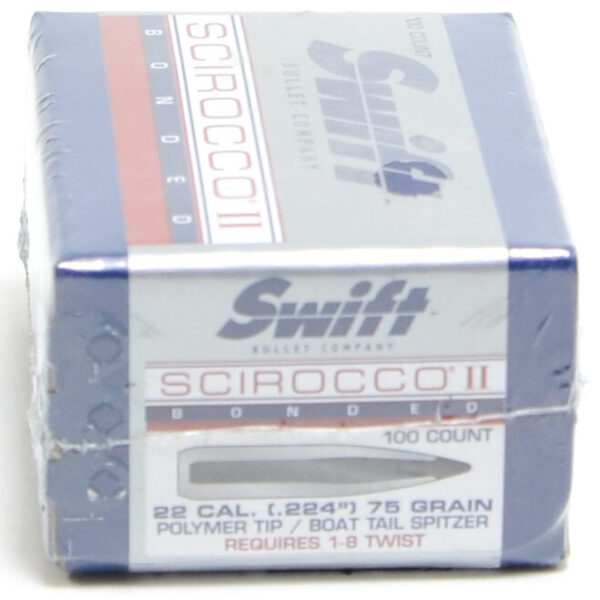 Swift Scirocco .224 / 22 75 Grain Boat Tails (100)