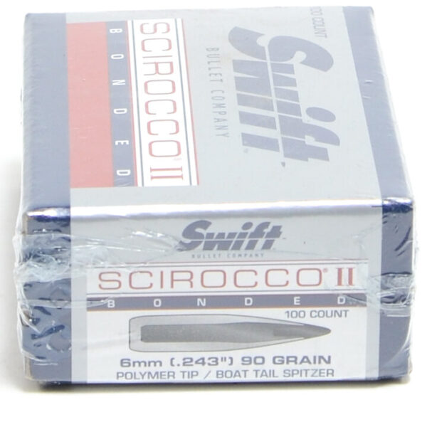 Swift Scirocco .243 / 6mm 90 Grain Boat Tails (100)