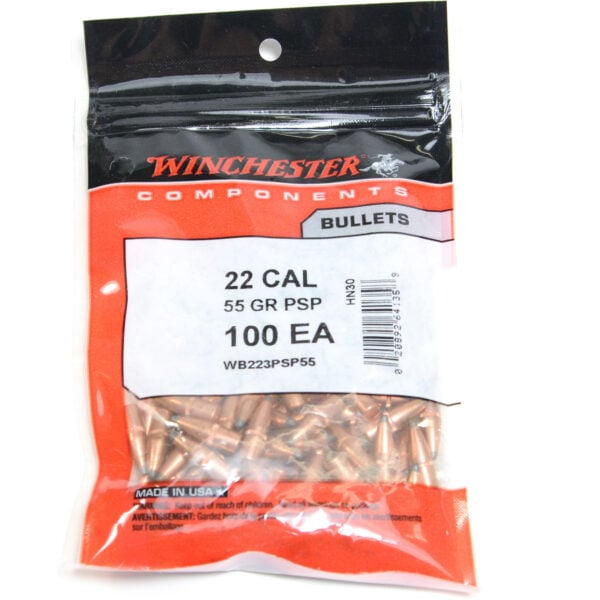 Winchester .224 / 22 55 Grain Pointed Soft Point (100)