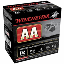 Winchester Shotshell Ammo 12 Ga 1 1/8 Oz #7.5 2 3/4" AA Super-Handicap 1250 Fps (25)