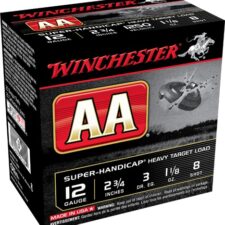Winchester Shotshell Ammo 12 Ga 1 1/8 Oz #8 2 3/4" AA Super-Handicap 1250 Fps (25)
