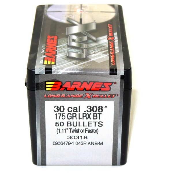 Barnes .308 / 30 175 Grain Long Range X Bullet Boat Tail Bullet (50)