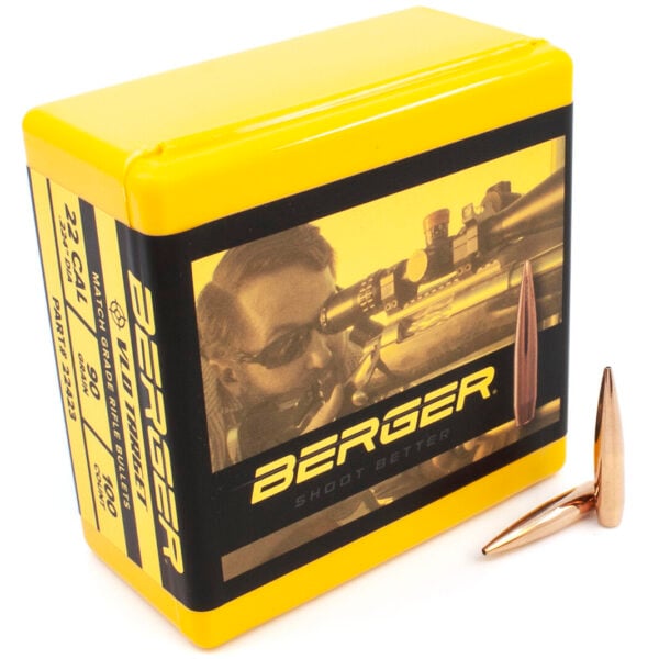 Berger .224 / 22 90 Grain Match Target Very Low Drag (100)
